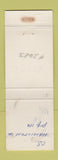 Matchbook Cover - Hillcrest Motel Lake Pleasant NY WEAR
