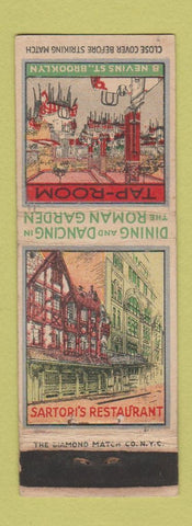 Matchbook Cover - Sartori's Restaurant Brooklyn NY WEAR