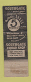 Matchbook Cover - Southgate Liquor Shop New York City WEAR