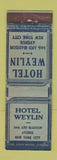Matchbook Cover - Hotel Weylin New York City Lion Canada 1929 WEAR