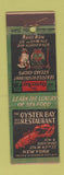 Matchbook Cover - Oyster Bay Restaurant New York City WEAR