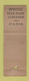 Matchbook Cover - Oyster Bay Restaurant New York City WEAR