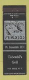 Matchbook Cover - Taberski's Grill Vail Mills NY