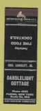 Matchbook Cover - Candlelight Cottage Parish NY WORN