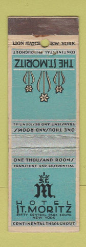 Matchbook Cover - Hotel St Moritz New York City deco WEAR
