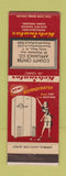 Matchbook Cover - Kelvinator Refrigerator White Plains NY girlie WEAR