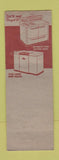 Matchbook Cover - Kelvinator Refrigerator White Plains NY girlie WEAR