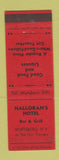 Matchbook Cover - Halloran's Hotel Wurstboro NY