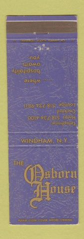 Matchbook Cover - Osborn House Windham NY