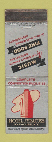 Matchbook Cover - Hotel Syracuse NY WORN