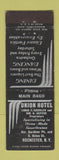 Matchbook Cover - Union Hotel Rochester NY