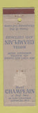 Matchbook Cover - Hotel Champlain Lake Champlain NY