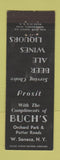 Matchbook Cover - Buch's Bar? West Seneca NY