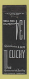 Matchbook Cover - The Clichy Restaurant New York City