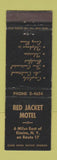 Matchbook Cover - Red Jacket Motel Elmira NY