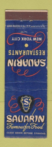 Matchbook Cover - Savarin Restaurants New York City