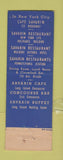 Matchbook Cover - Savarin Restaurants New York City