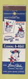 Matchbook Cover - Baron Stueben Hotel Corning NY
