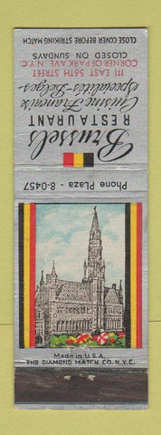 Matchbook Cover - Brussels Restaurant New York City WEAR