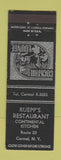 Matchbook Cover - Ruepp's Restaurant Carmel NY