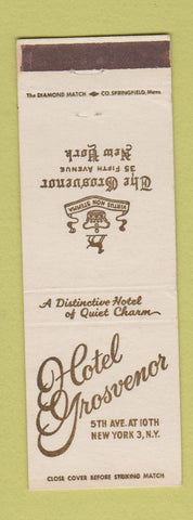 Matchbook Cover - Hotel Grosvenor New York City
