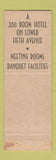 Matchbook Cover - Hotel Grosvenor New York City