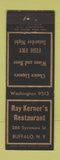 Matchbook Cover - Ray Kerner's Restaurant Buffalo NY