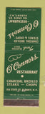 Matchbook Cover - O'Connors Restaurant Albany NY