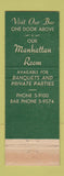 Matchbook Cover - O'Connors Restaurant Albany NY