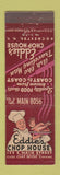 Matchbook Cover - Eddie's Chop House Rochester NY