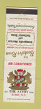 Matchbook Cover - The Savoy Restaurant Rome NY