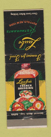 Matchbook Cover - Laube Restaurants Buffalo NY salad dressing