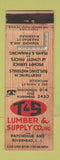 Matchbook Cover - T&S Lumber Supply Riverhead LI NY WEAR