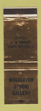 Matchbook Cover - Muggleton Studio Gallery Auburn NY