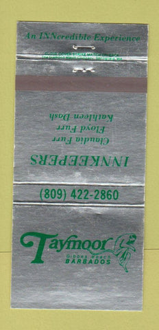 Matchbook Cover - Taymoor Gibbes Beach Barbados 30 Strike
