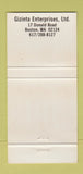 Matchbook Cover - Taymoor Gibbes Beach Barbados 30 Strike