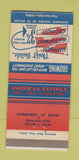 Matchbook Cover - American Savings and Loan Dallas TX 30 Strike