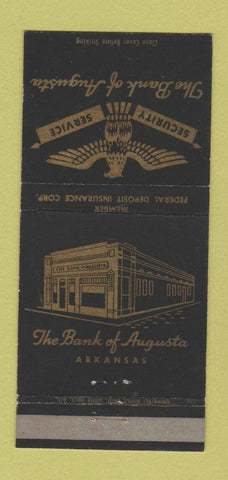 Matchbook Cover - Bank of Augusta AR 30 Strike