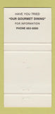 Matchbook Cover - Mr Steer Restaurant Canada 30 Strike