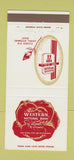 Matchbook Cover - Western National Bank Lovell WY 30 Strike