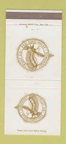 Matchbook Cover - Somerset Trust Somerville Bridgewater Watchung NJ 30 Strike