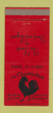 Matchbook Cover - The Chanticleer Philadelphia PA 30 Strike