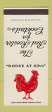 Matchbook Cover - Red Rooster Omaha NE 30 Strike