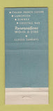 Matchbook Cover - Teddy's Restaurant New York City WORN 30 Strike