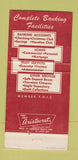 Matchbook Cover - Sussex Trust Company Laurel Lewes Milton DE 30 Strike