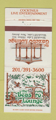 Matchbook Cover - Beas ro Lounge Gazebo Woodcliff Lake NJ 30 Strike