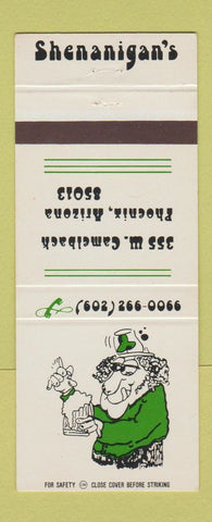 Matchbook Cover - Shenanigan's Phoenix AZ