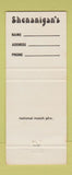 Matchbook Cover - Shenanigan's Phoenix AZ