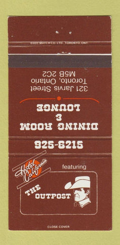 Matchbook Cover - The Outpost Hotel California Toronto ON 30 Strike