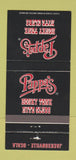 Matchbook Cover - Pappa's Honky Tonk Ocala Jacksonville VL 30 Strike